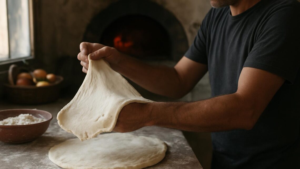 Dlaczego ciasto na pizzę rwie się podczas rozciągania?